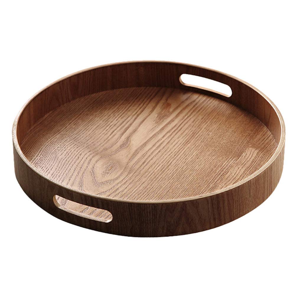DOITOOL Wooden Serving Tray - Multipurpose Food Tray for Breakfast, Snacks, Desserts & Fruits | Durable Wooden Pallet Style Serving Platter for Home, Kitchen, Dining, Picnics & Party Serving