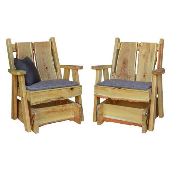 A & L Furniture Blue Mountain Timberland Glider Chair - Comfortable Rocking Recliner for Nursery, Living Room & Patio - Perfect for Relaxing, Nursing & Reading