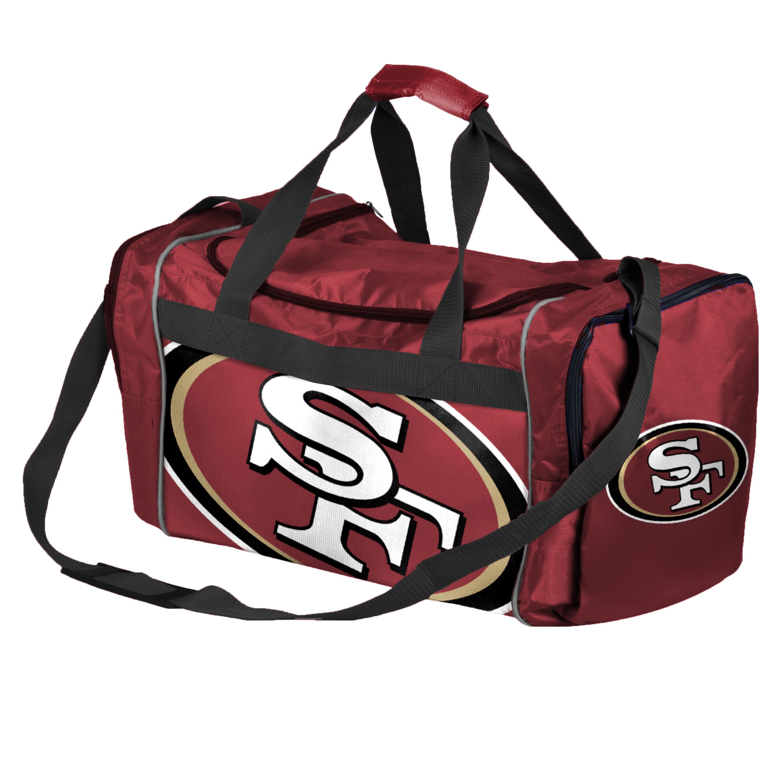 FOCO NFL Officially Licensed San Francisco 49ers Duffel Gym Bag for Men & Women - Large Sports Travel Bag for Workouts, Gym, Travel & Sports Equipment Storage
