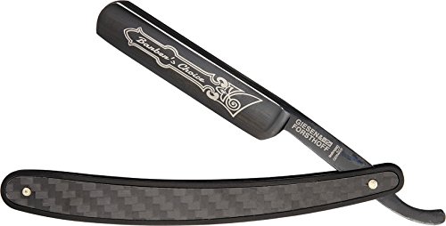 Premium Carbon Fiber Straight Razor for Men - Professional Shaving Tool for Barbers & Grooming Enthusiasts - Perfect for Home Use, Travel & Gift Giving