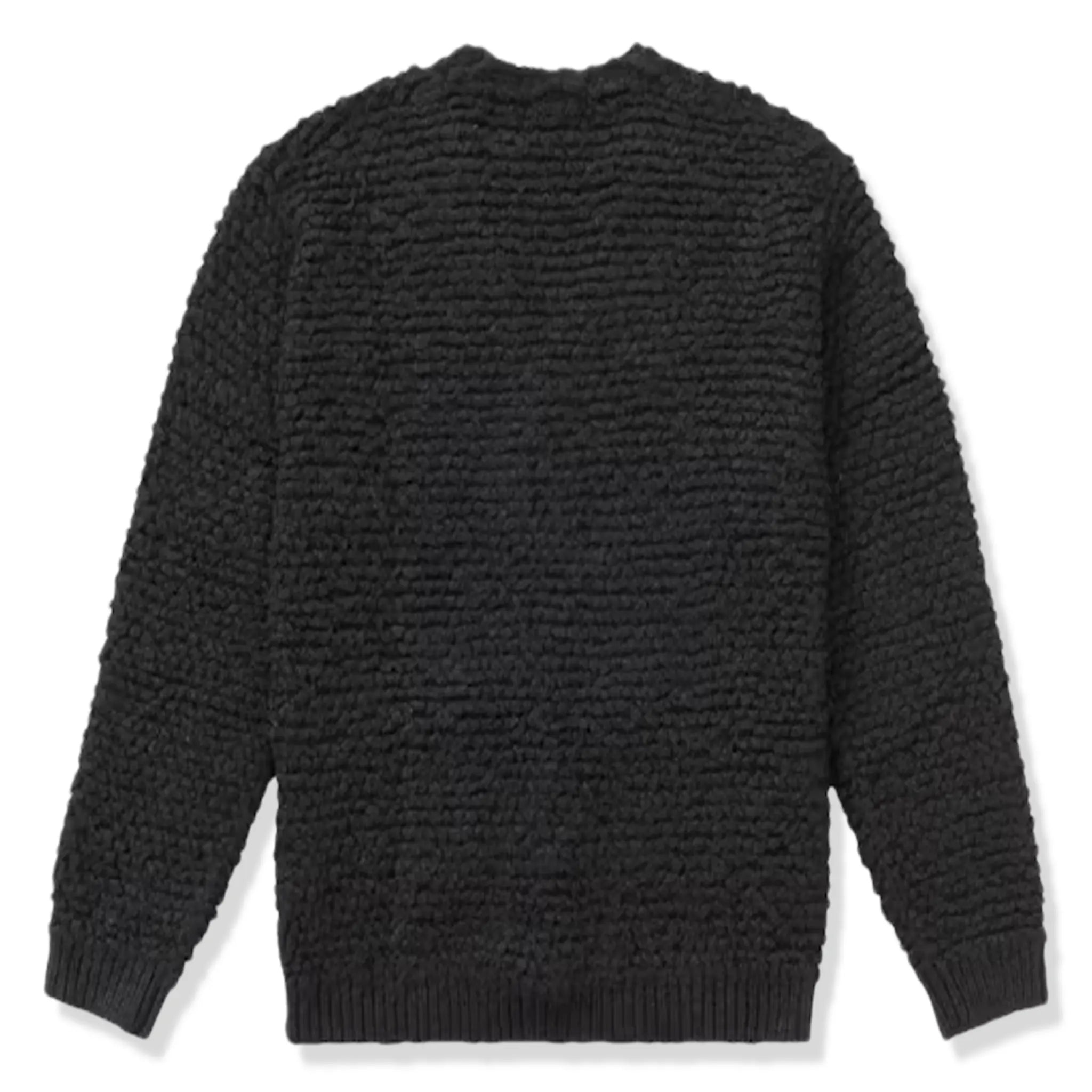 Supreme Textured Black Knotted Cardigan for Women - Stylish Chunky Knit Open Front Sweater - Perfect for Fall & Winter Outfits, Casual Wear & Layering