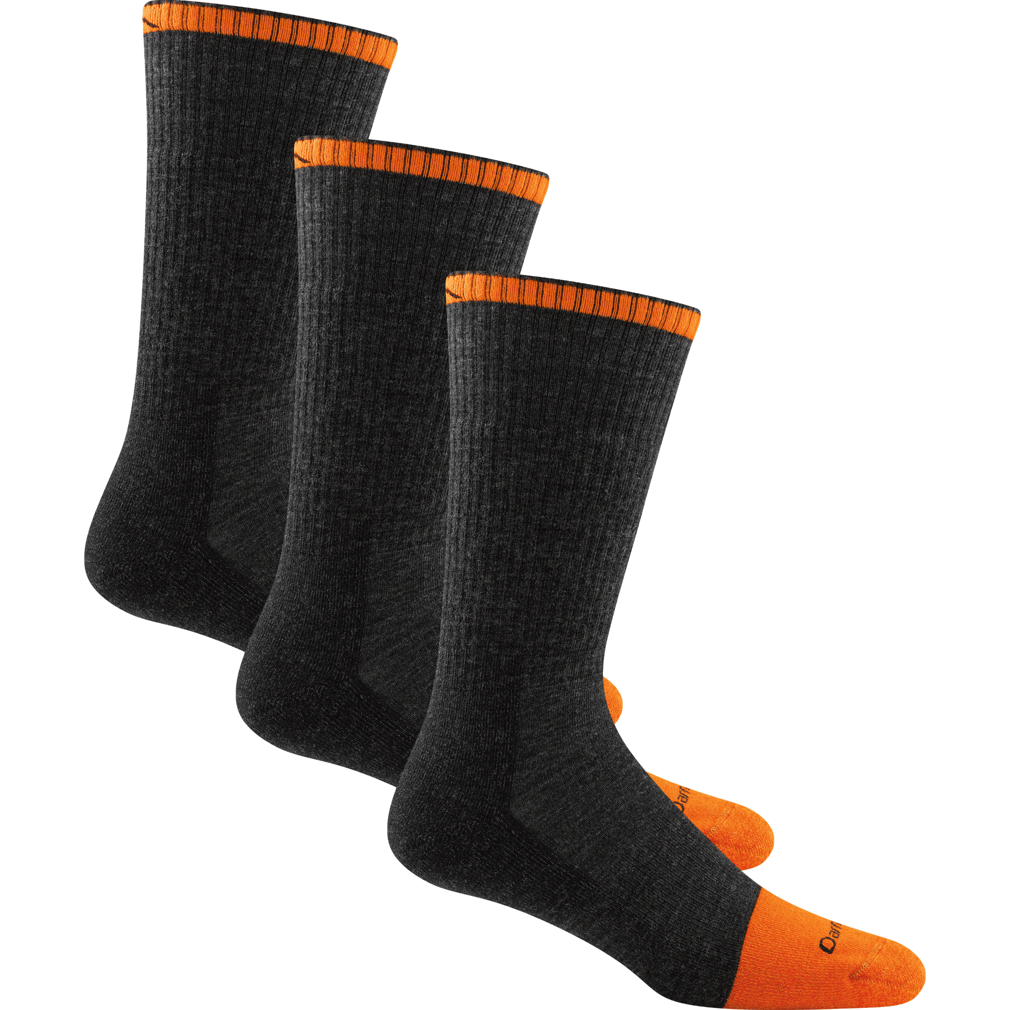 Men's Steel Toe Work Boot Socks 3 Pack - Durable & Comfortable Socks for Construction, Hiking & Outdoor Work