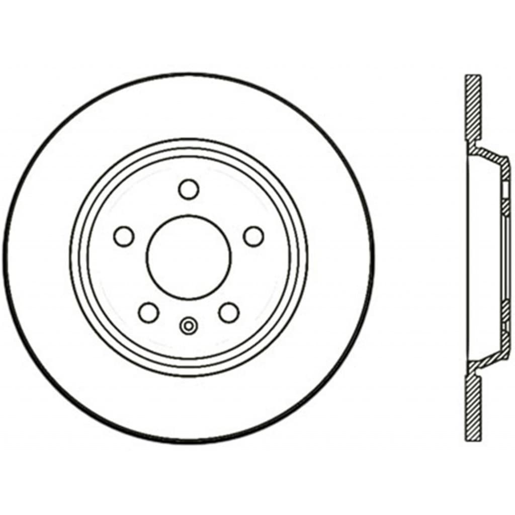 StopTech Drilled & Slotted Brake Rotor for Audi Allroad 2013-2016 - Rear Driver Side (Part# 127.33127L) | High-Performance Braking for Street & Track Use