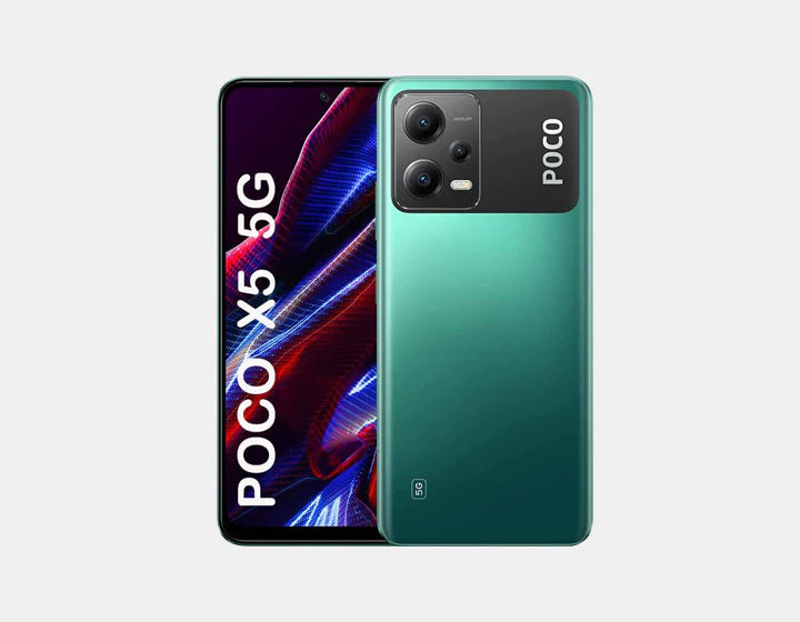 Xiaomi Poco X5 5G Smartphone - 128GB ROM 6GB RAM, Dual SIM GSM Unlocked (Green) - Perfect for Gaming, Streaming & Work on the Go