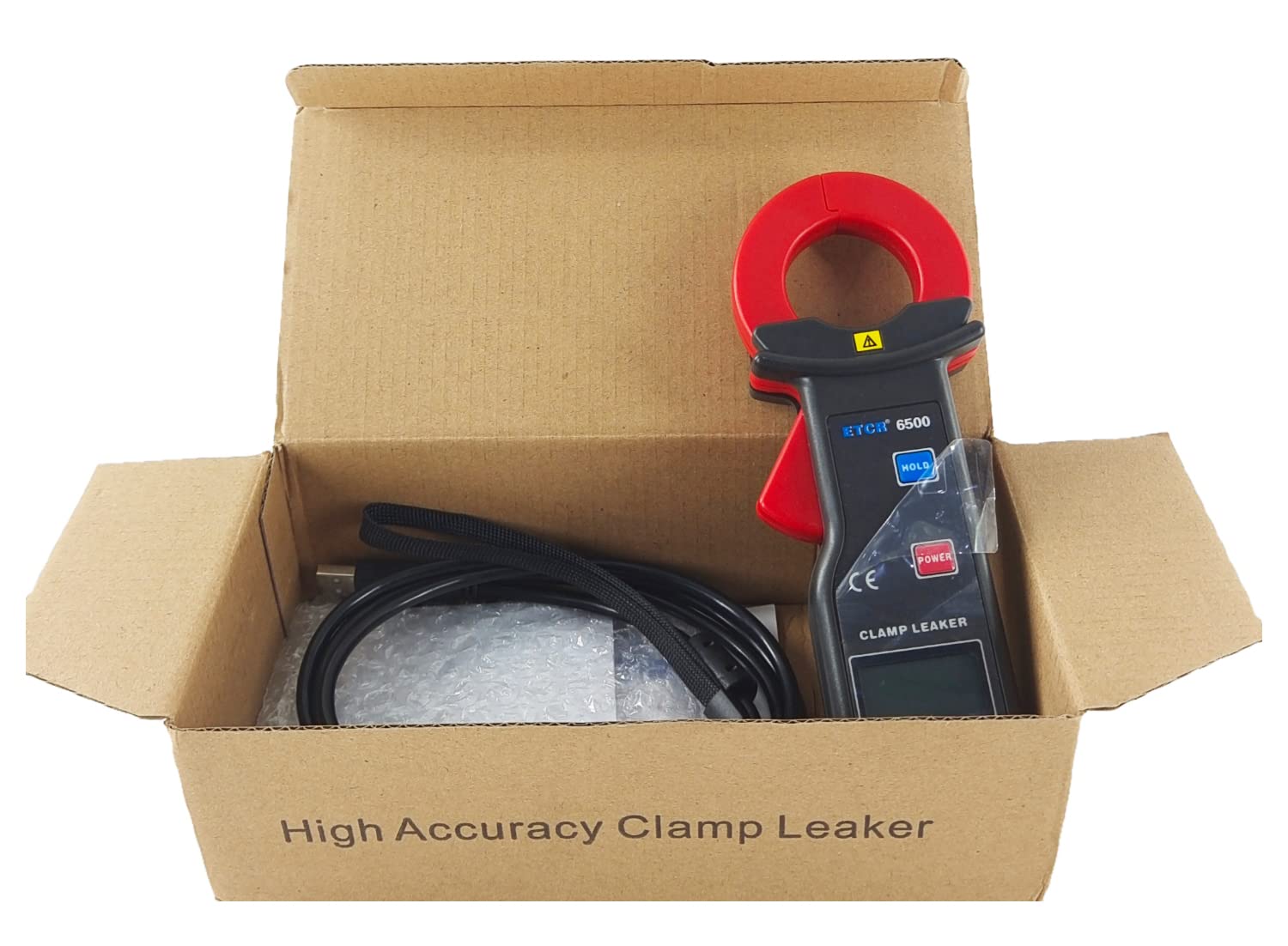 Digital Clamp Meter Leakage Current Tester - AC Clamp Ammeter with Data Storage (99 Groups), 0.000mA-300.00A Range - Perfect for Electrical Maintenance, HVAC Repair & Industrial Safety Testing