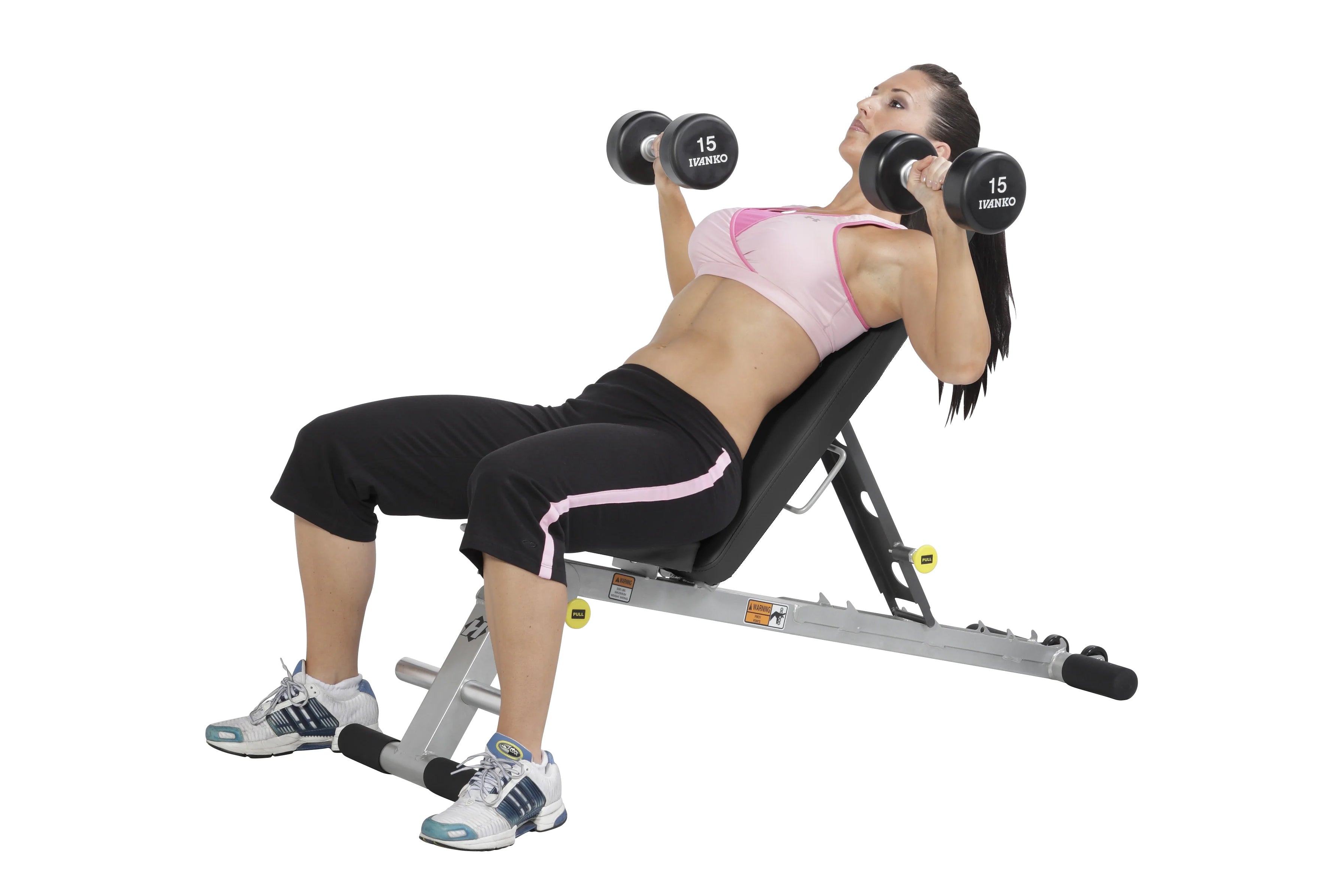 Hoist Folding Multi Bench (HF 4145) - Adjustable Weight Bench for Home Gym, Full Body Workout Equipment - Perfect for Strength Training, Cardio & Small Spaces