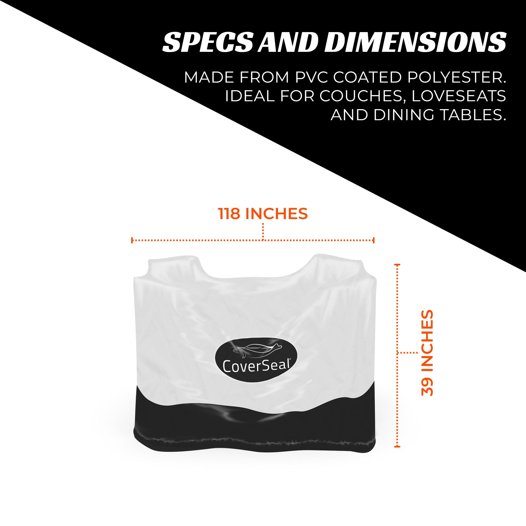 Waterproof Patio Furniture Cover with Weighted Apron Seal - Heavy Duty Outdoor Table and Chairs Cover 118