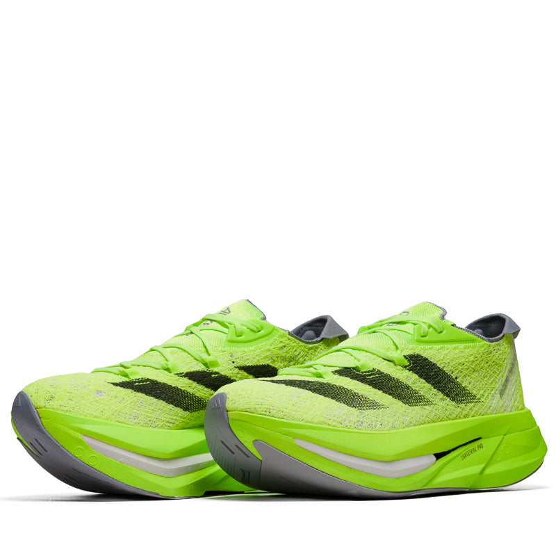 Adidas Adizero Prime X 2 Strung Running Shoes - Lucid Lemon/Core Black | Lightweight Performance Sneakers for Marathon Training & Road Racing