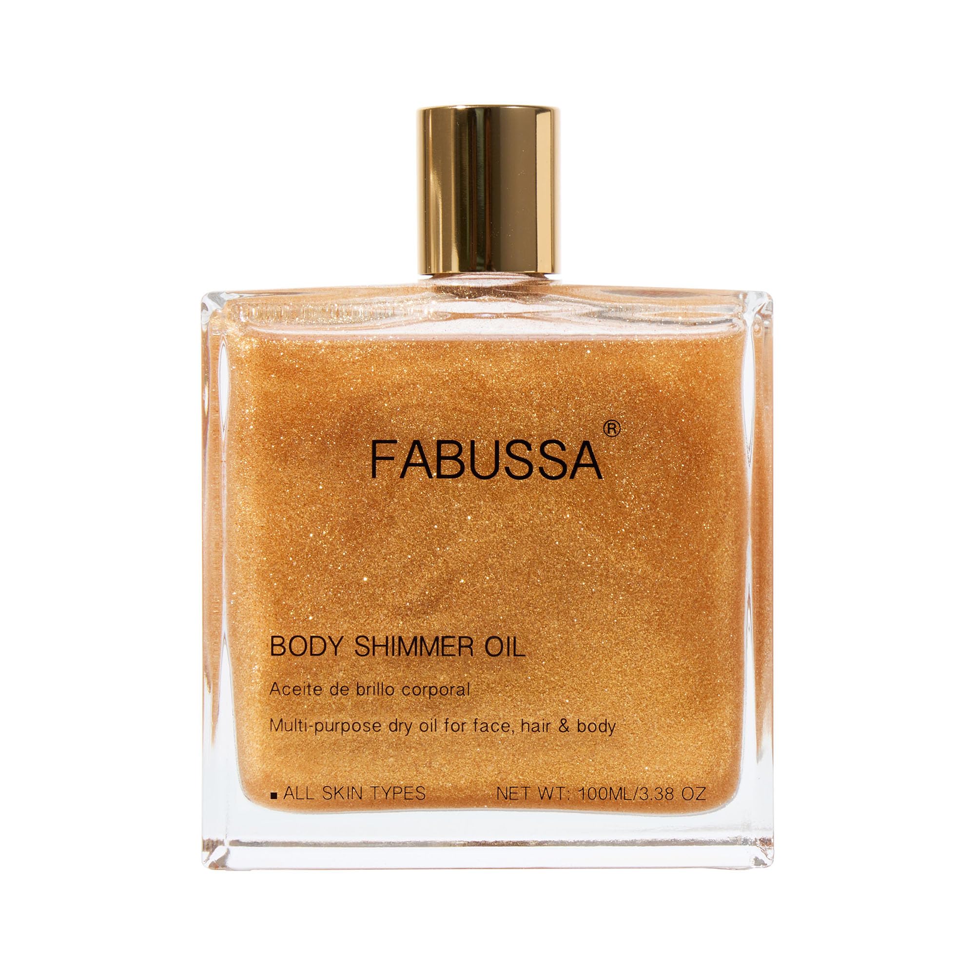 Glow Enhancing Body Shimmer Oil - Hydrating & Illuminating Highlighter for Face, Body & Hair (3.38 Fl Oz) | Perfect for Summer Glow, Date Nights & Festival Makeup Looks