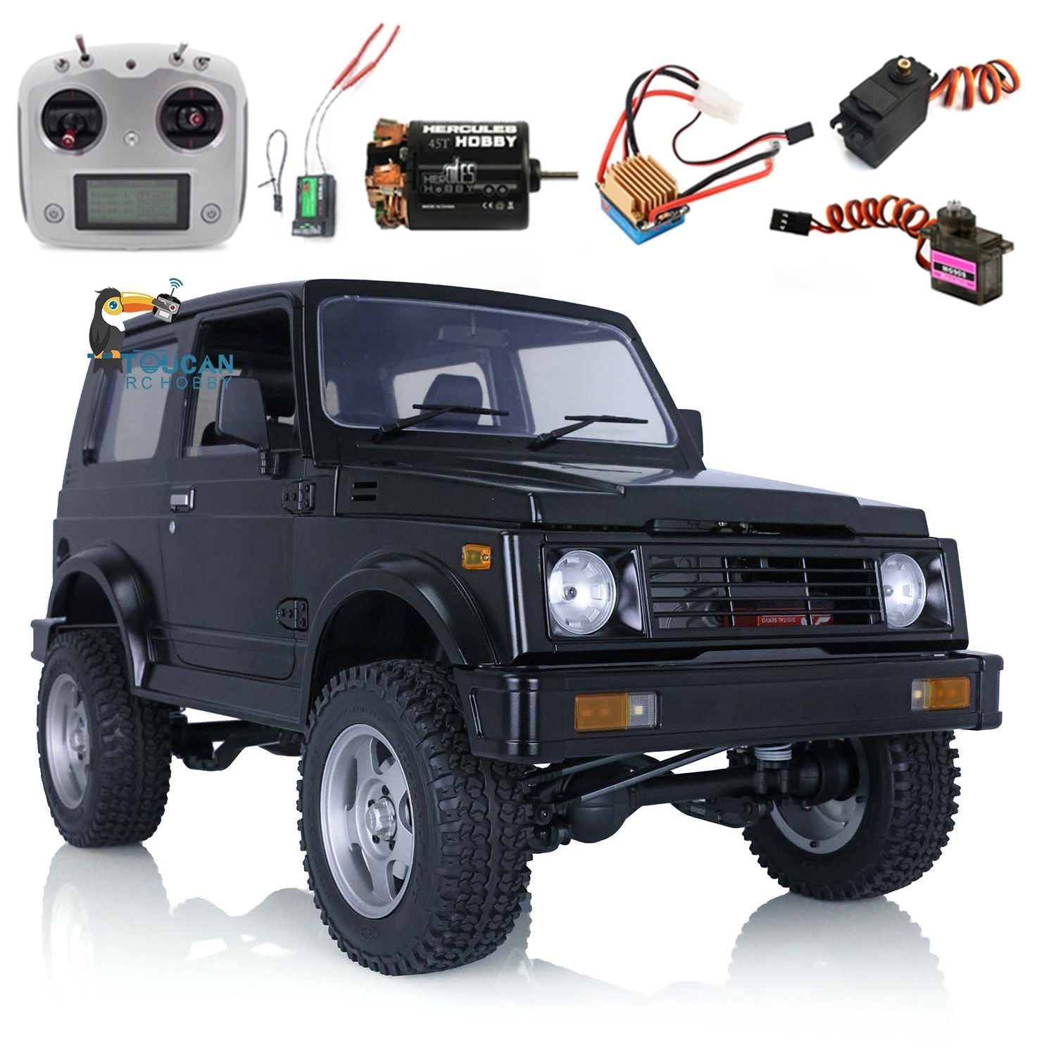 1/6 Scale Capo Assembled RC Crawler Model - SIXER1 Plastic Painted Cabin Car Shell with Metal Chassis, I6S Motor, Servo & ESC Light System - Perfect for Off-Road Adventure & RC Hobby Enthusiasts