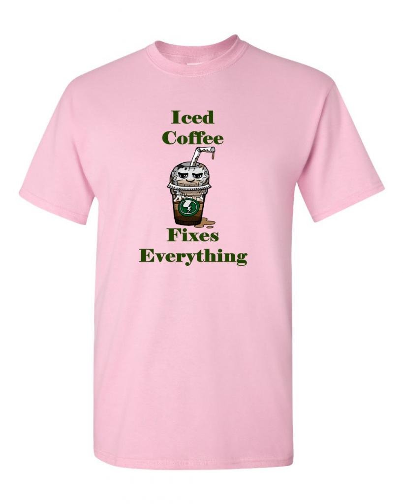 Funny Iced Coffee Lover T-Shirt for Adults - Cool & Comfortable Graphic Tee - Perfect for Casual Wear, Coffee Dates & Gifts