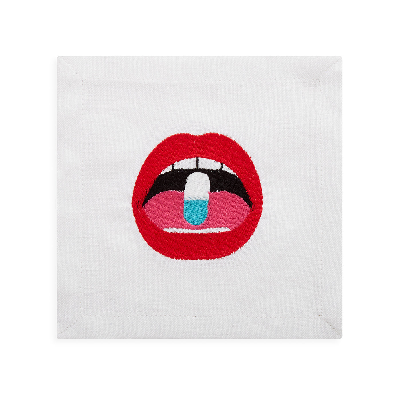 Premium Lips Cocktail Napkins - 50 Count, 4x4 Inch, Absorbent & Decorative for Parties, Weddings, and Home Decor - Fun & Stylish Paper Napkins for Drinks, Appetizers, and Entertaining