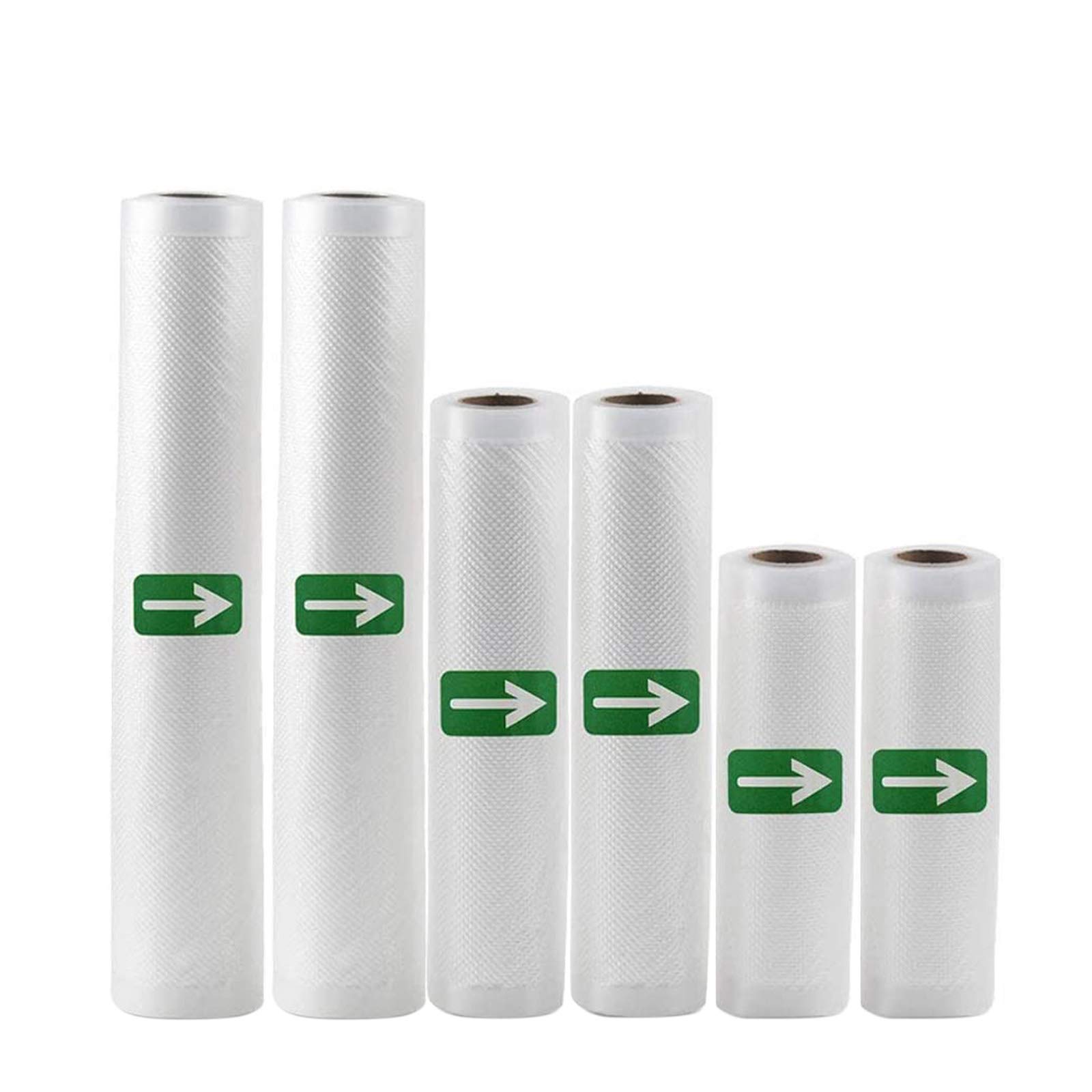 6-Pack Heavy Duty Vacuum Sealer Bags for Freezer Storage - BPA Free Commercial Grade Food Saver Rolls (6
