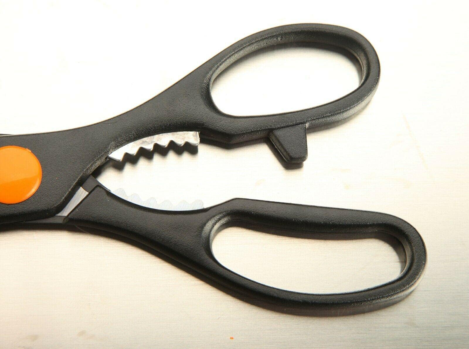 TOOLSTEK Professional Kitchen Scissors - Ultra Sharp Stainless Steel Shears for Cutting Chicken, Fish, Meat, Vegetables, Herbs & BBQ Bones - Heavy Duty Multi-Purpose Cooking Shears - Perfect for Meal Prep, Butchering & Food Preparation
