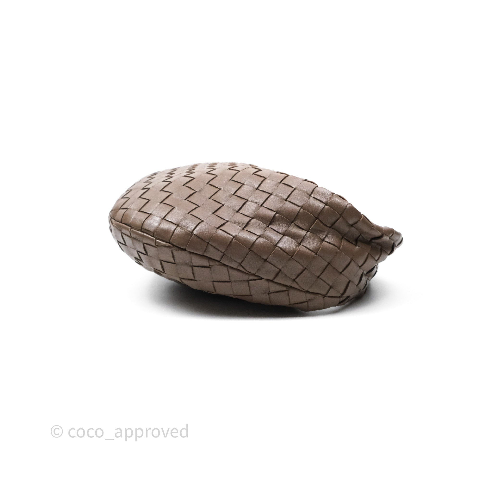 Bottega Veneta Small Jodie Bag in Brown Lambskin Leather with Gold Hardware - Luxury Crossbody Shoulder Bag for Women, Perfect for Date Night & Evening Events
