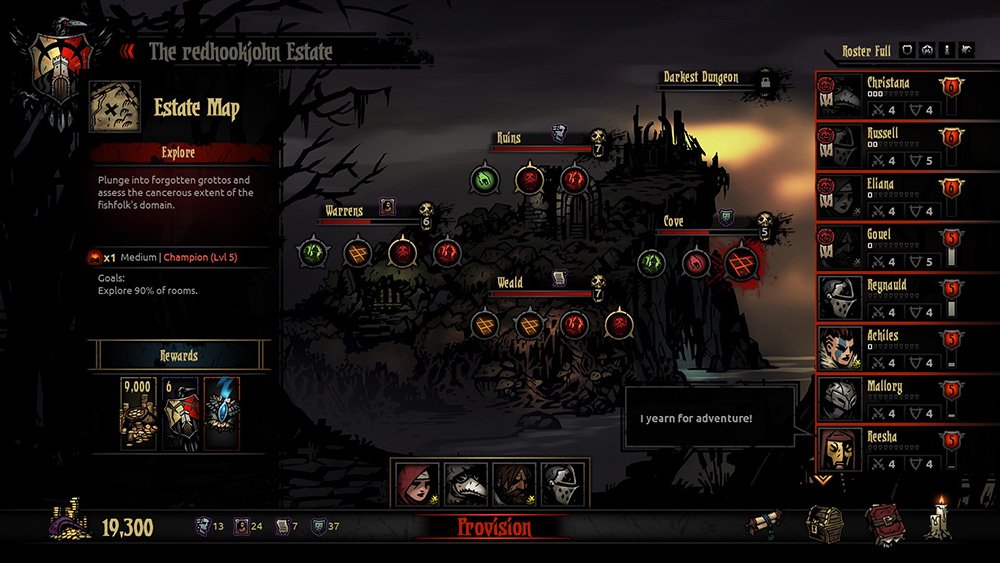 Darkest Dungeon Nintendo Switch Game - Japanese Import, Region Free - Horror RPG Adventure for Home & Travel Gaming