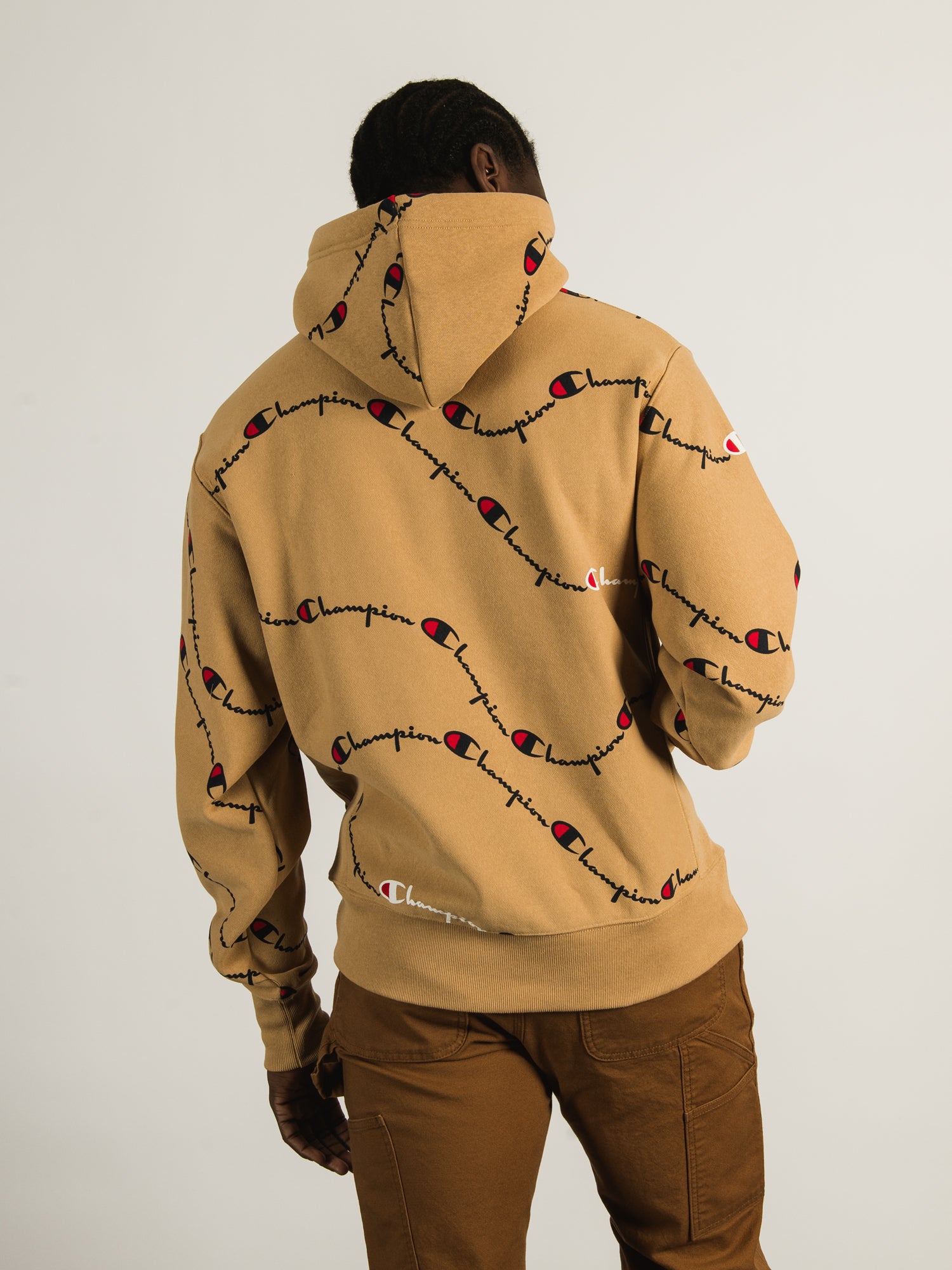 Champion Reverse Weave All Over Print Pullover Hoodie - Men's & Women's Casual Sweatshirt for Gym, Streetwear & Lounge - Clearance Sale