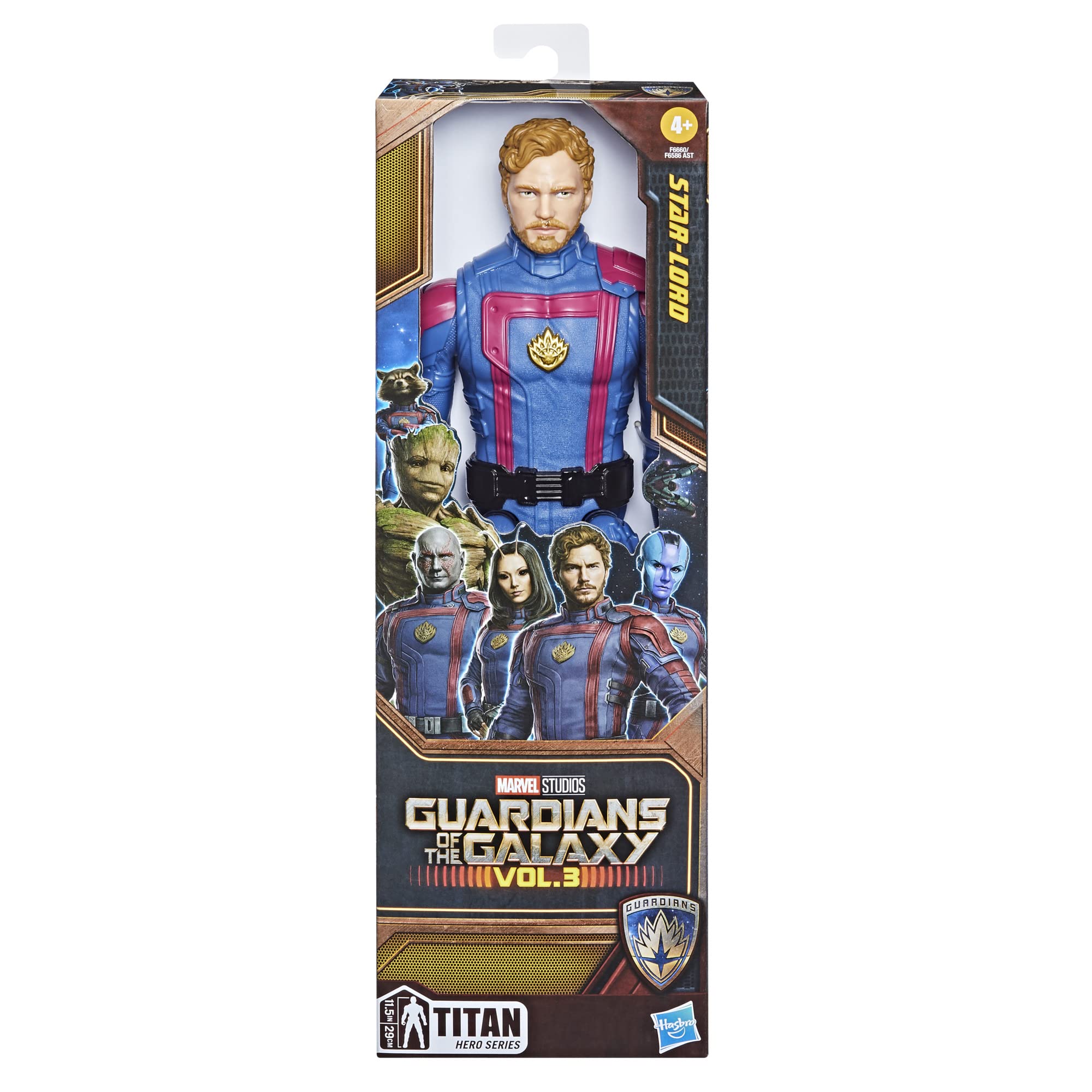 Marvel Guardians of The Galaxy Vol.3 Titan Hero Series Star-Lord 11-Inch Action Figure - Superhero Toy Gift for Boys & Girls Ages 4+ - Collectible Role Play Toy for Kids Birthday & Christmas Gifts