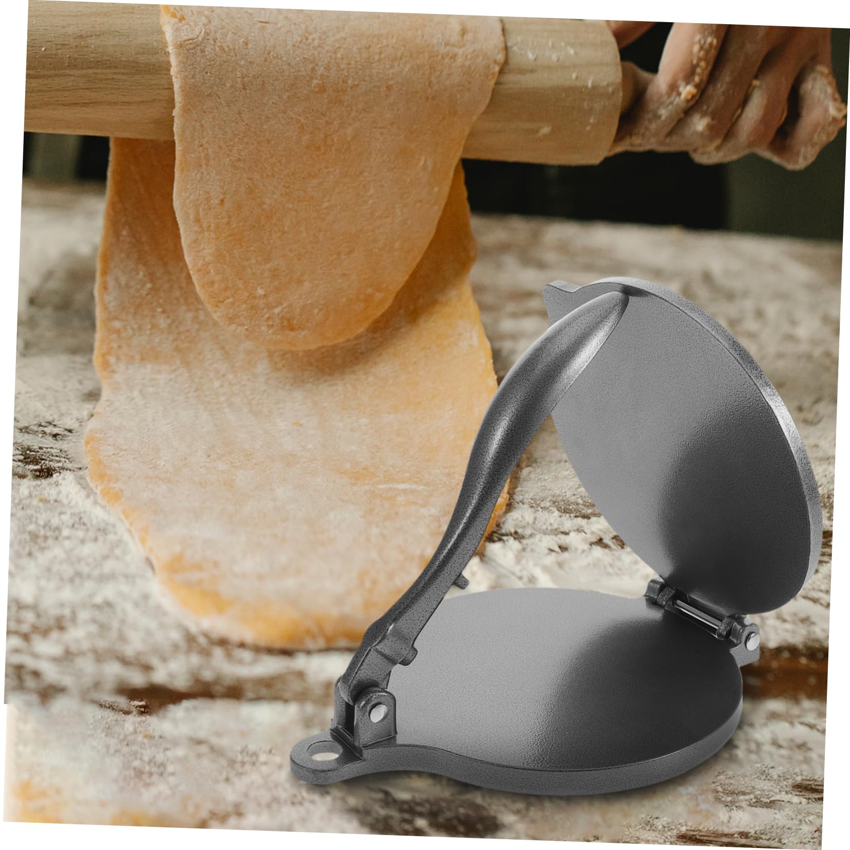 1pc Aluminum Alloy Tortilla Press Maker - Heavy Duty Dough Pressing Tool for Homemade Flour Tortillas | Perfect for Mexican Cuisine, Taco Nights & Authentic Kitchen Cooking