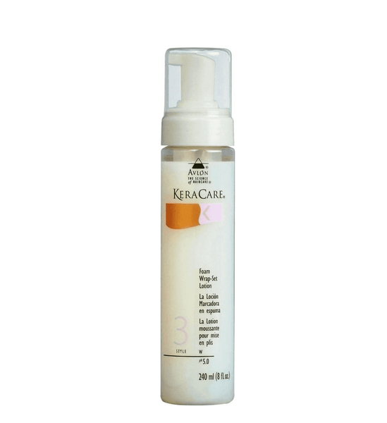 KeraCare Hydrating Foam Wrap Set Lotion 8 oz - Moisturizing Hair Care for Curly & Natural Hair - Perfect for Salon & Home Use