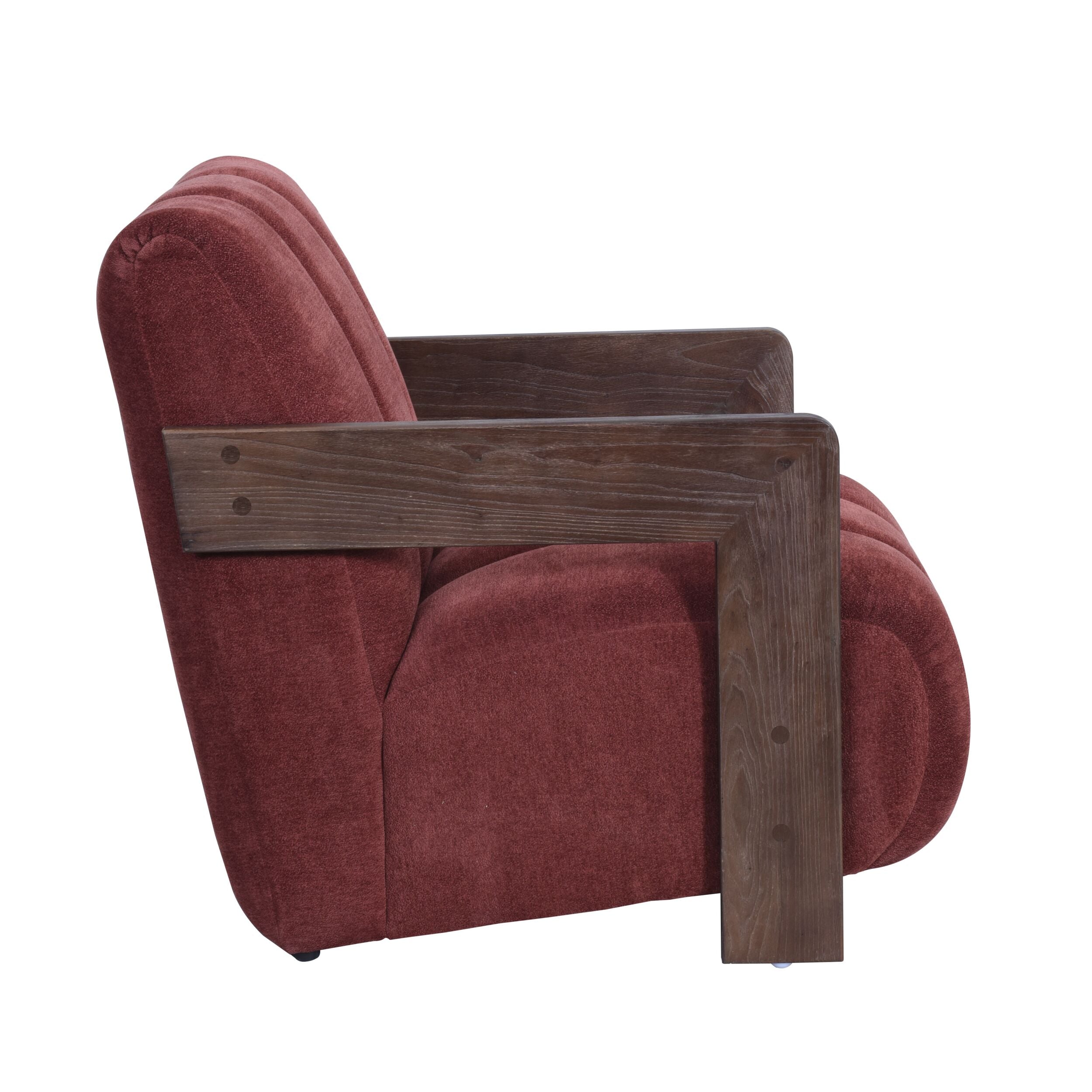 Stylish Banjo Occasional Chair in Rich Russet Hues - Perfect for Living Room, Bedroom or Office Accent Seating