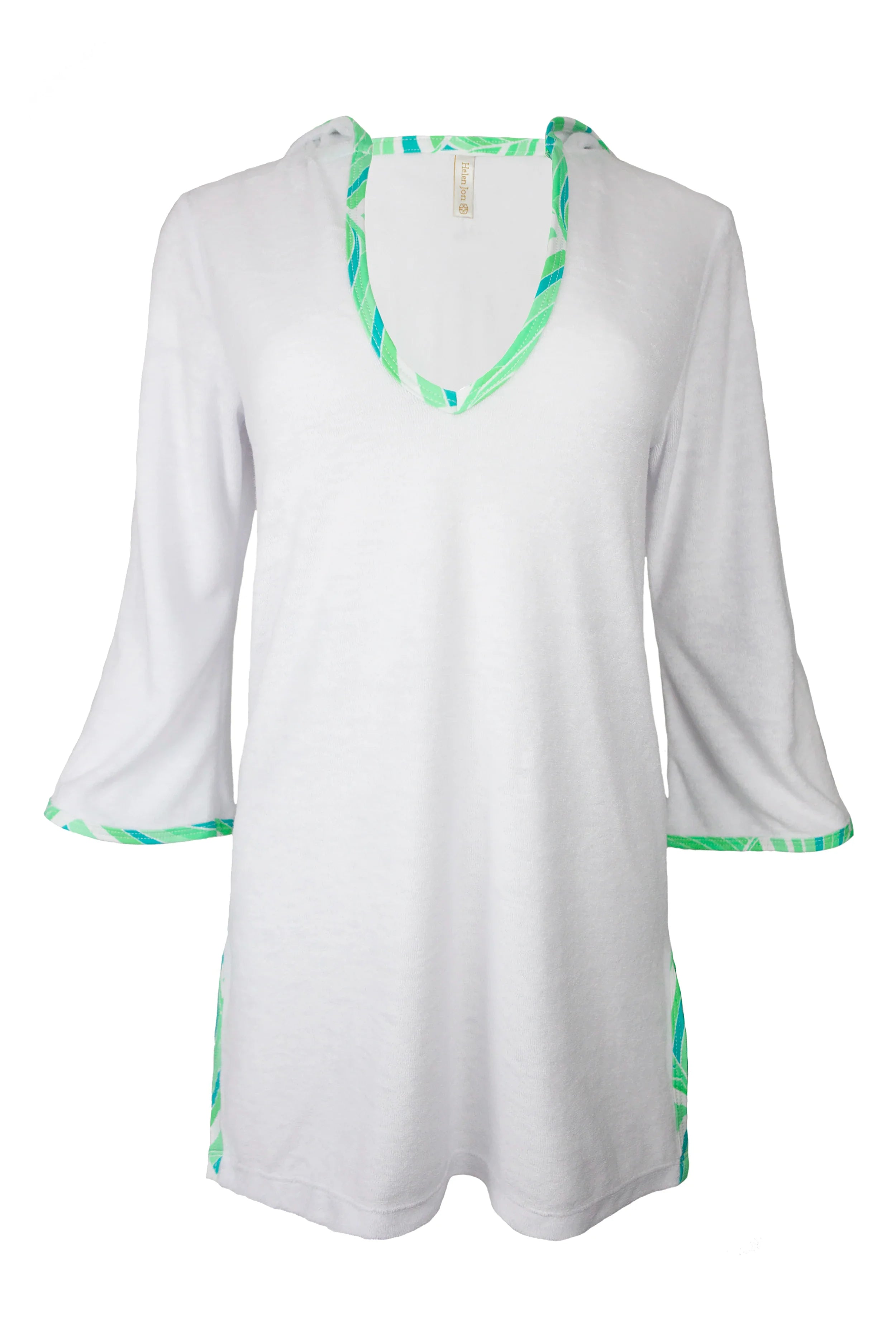 Hooded Terry Cover Up - Hana - Soft & Cozy Bathrobe for Women - Perfect for Spa, Beach & Lounging at Home