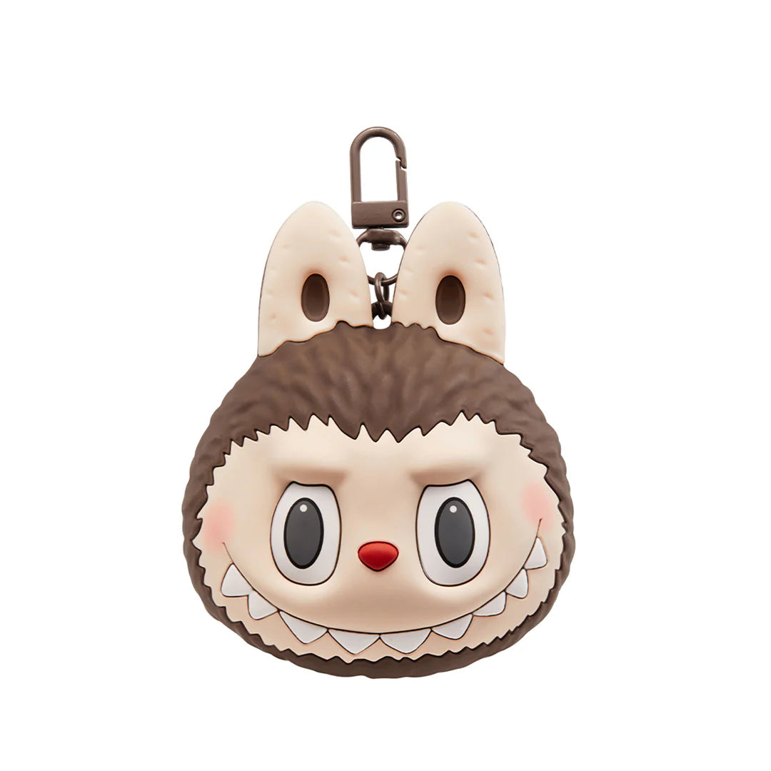 POP MART LABUBU The Monsters Original Brown Earphone Case - Cute Protective Cover for AirPods, Galaxy Buds & Wireless Earbuds - Perfect for Travel, Work & Daily Use