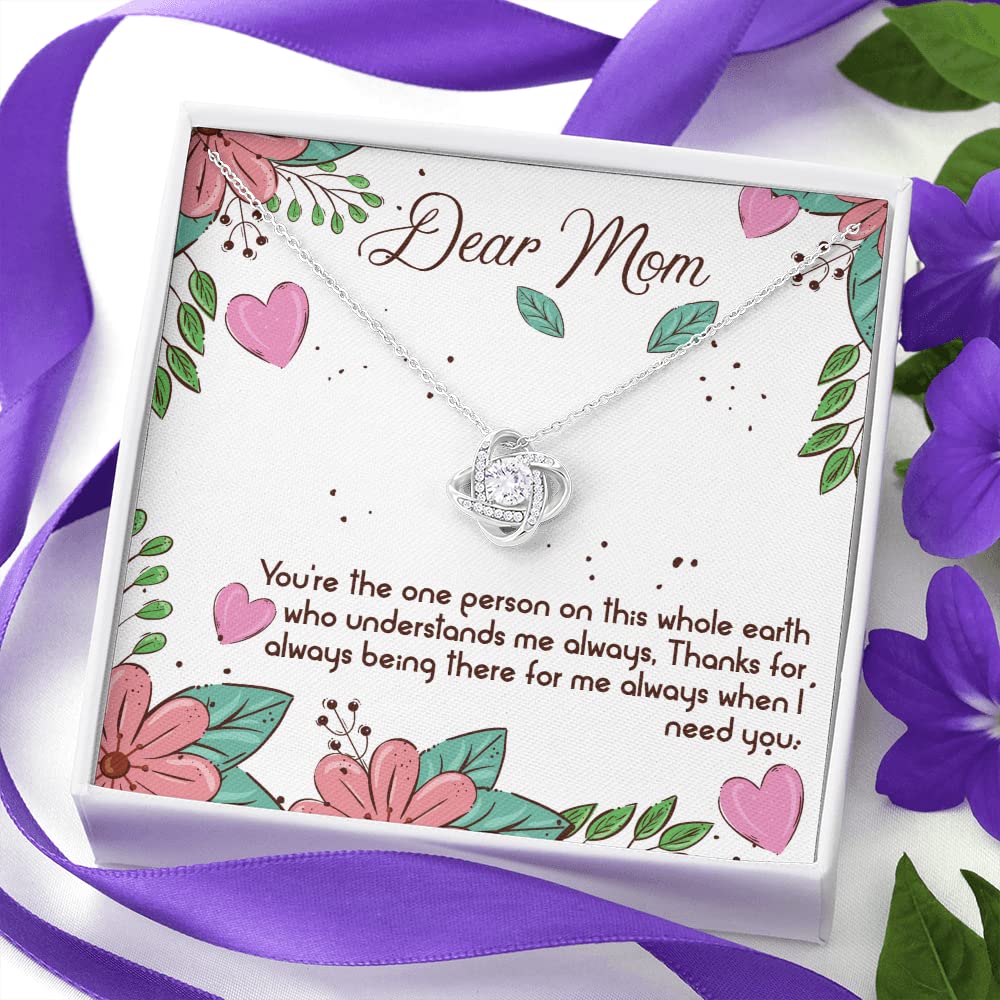 Personalized Mom Necklace - Heartfelt Birthday & Mother's Day Gift from Son or Daughter - Perfect for Special Occasions & Everyday Wear