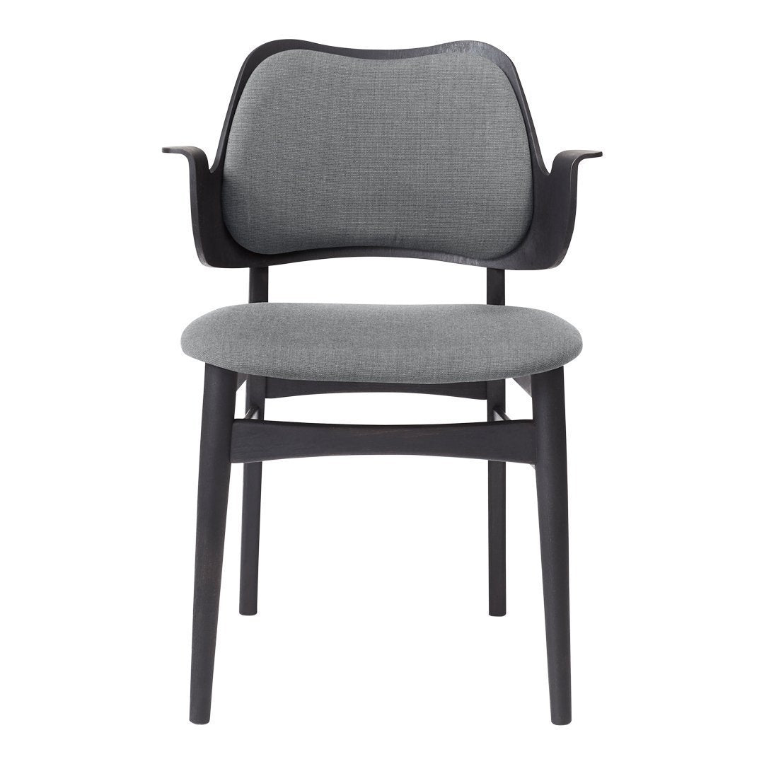 Ergonomic Gesture Chair with Upholstered Seat & Back - Adjustable Office Chair for Home & Workspace Comfort
