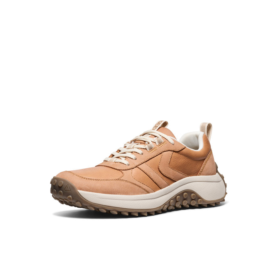 Women's KS86 Genuine Leather Sneakers - Natural/Birch Color | Comfortable Casual Shoes for Walking, Travel & Everyday Wear