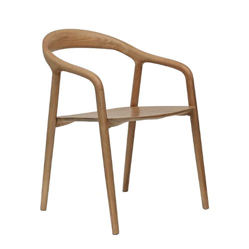 Margot Dining Chair in Natural - Modern Wooden Dining Room Chair for Kitchen, Dining Table, and Home Decor