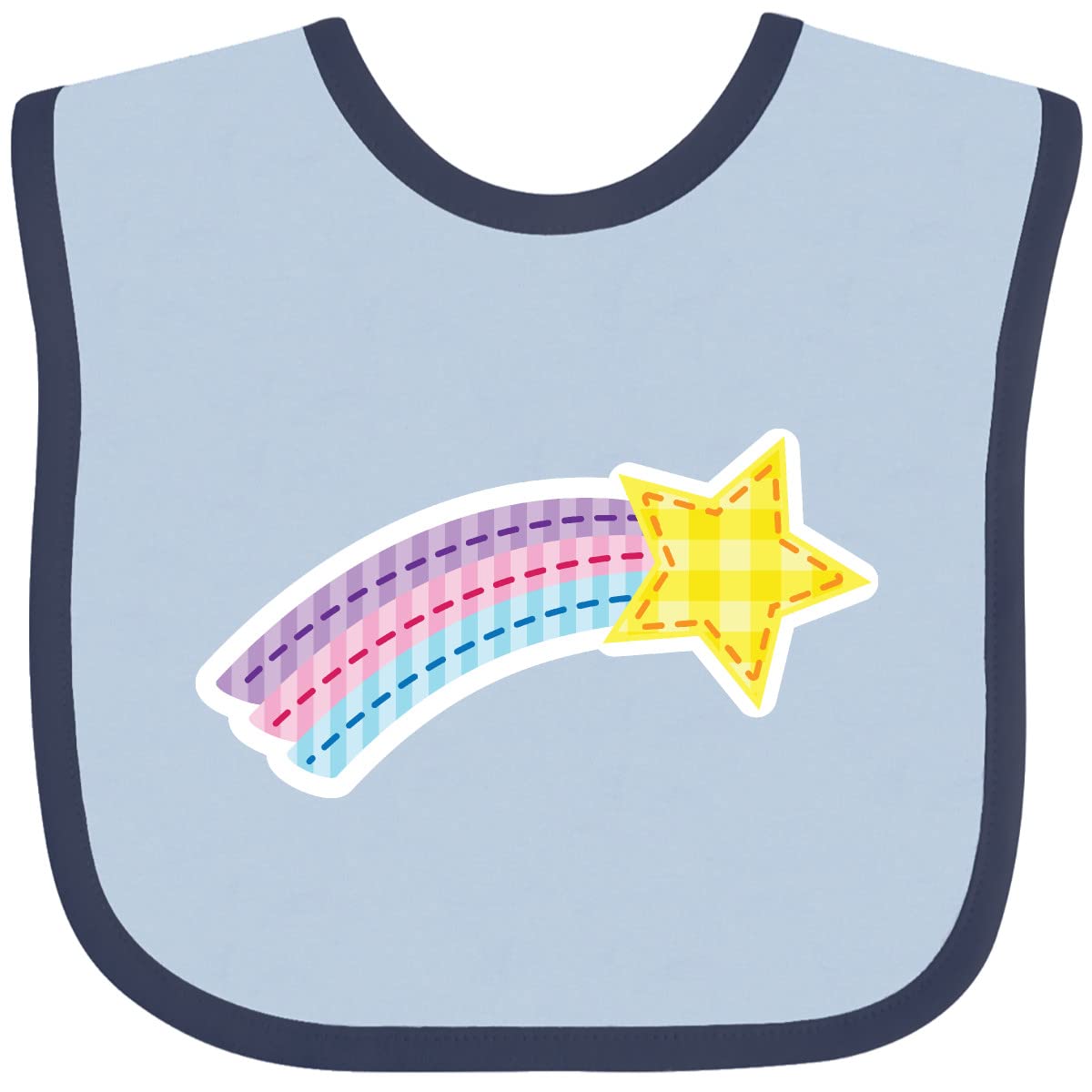 Inktastic Shooting Star Space Baby Bib - Soft & Absorbent Drool Bib for Infants & Toddlers - Perfect for Feeding, Teething & Playtime