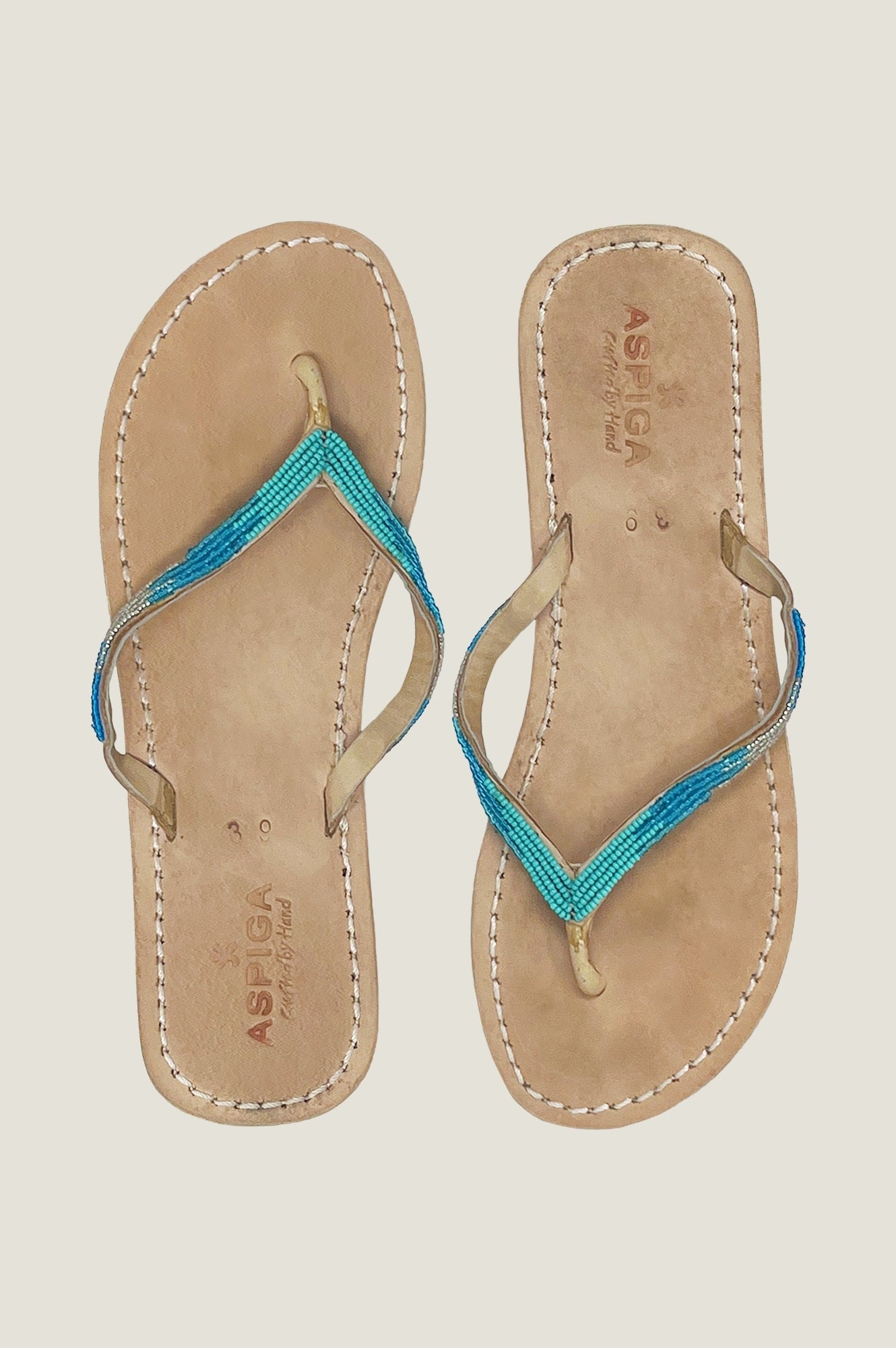 Ombre Blue Flip Flops for Women - Comfortable Beach Sandals with Gradient Color Design - Perfect for Pool, Vacation, and Summer Outfits
