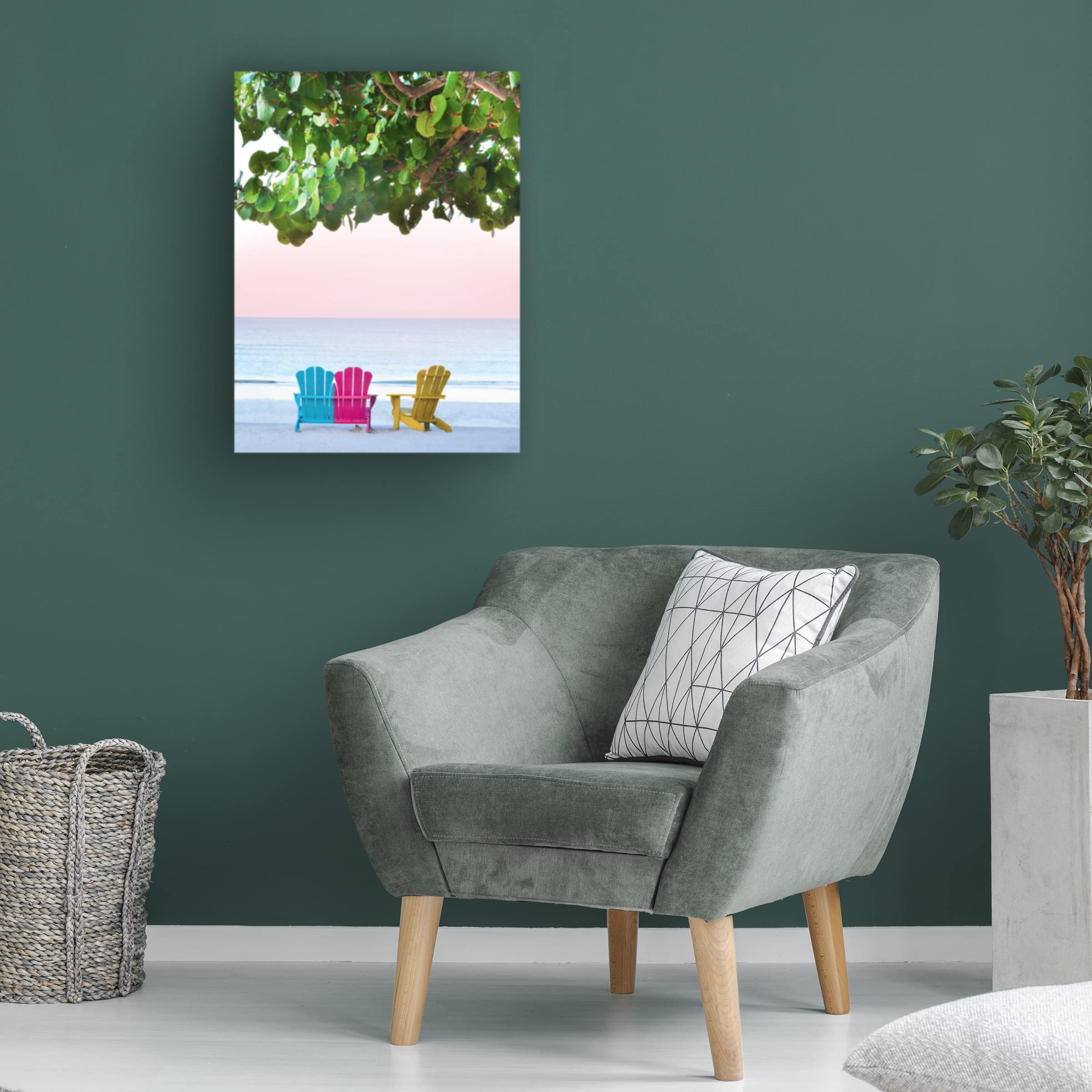 Jack Reed 'Three Chairs' Canvas Wall Art Print - Modern Home Decor for Living Room, Bedroom & Office | Trademark Fine Art Collection