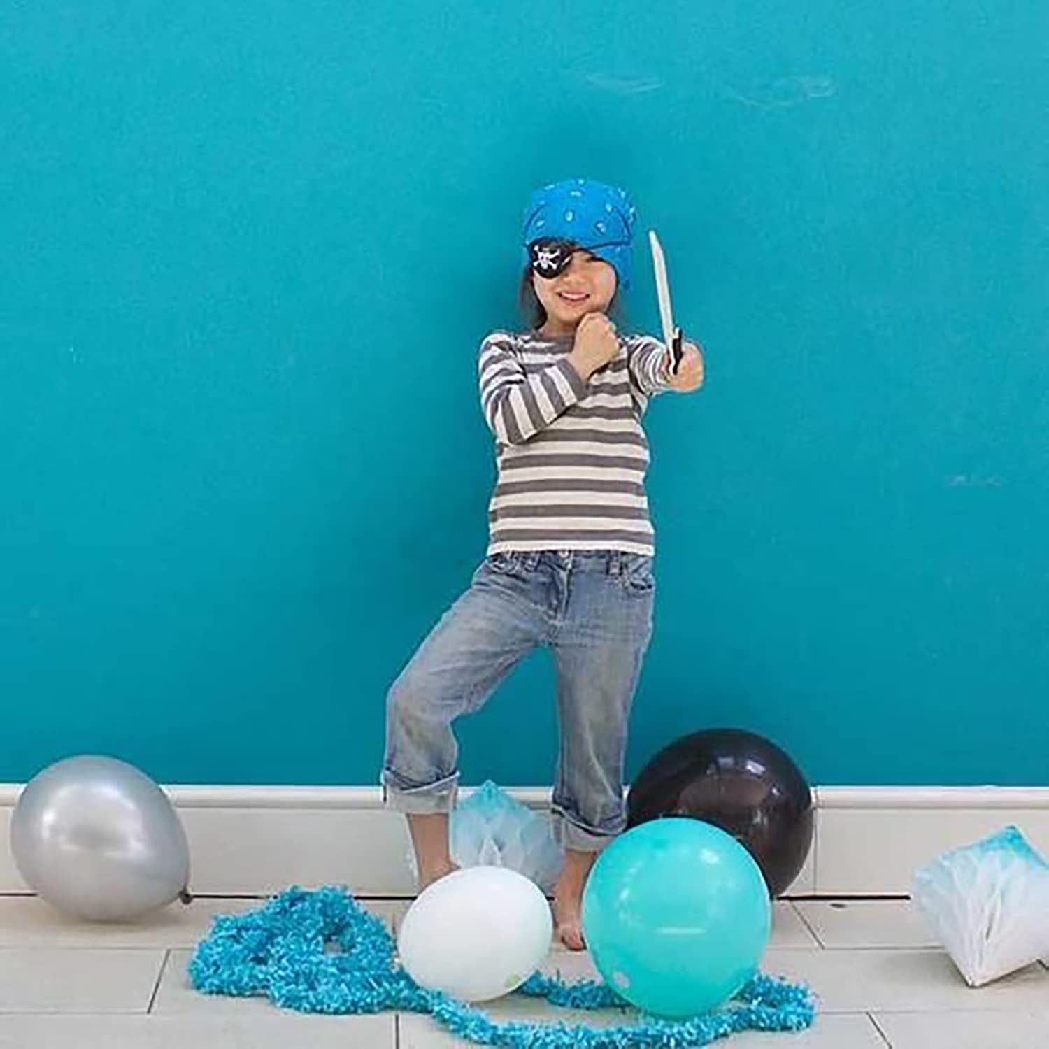 2025 Teal & Black Graduation Party Decorations - 30pcs Balloons Set for Graduation, Birthday & Bridal Shower | Turquoise Balloon Arch Kit for Party Backdrop, Photo Booth & Celebration Decor