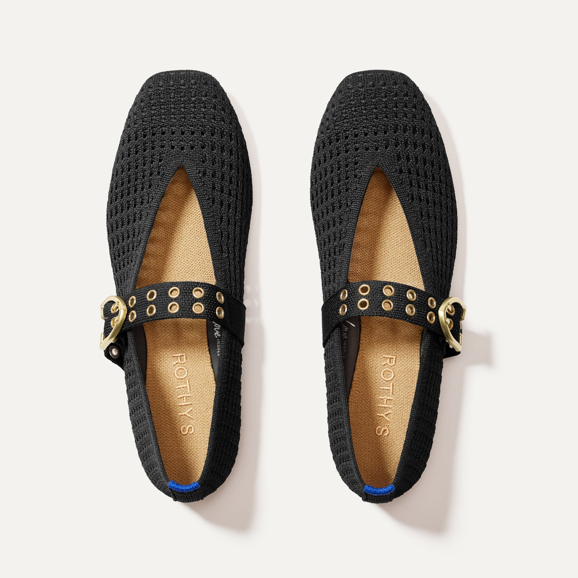 The Max Buckle Mary Jane Shoes - Black Mesh Comfortable Flats for Women | Perfect for Work, Casual Wear & Special Occasions