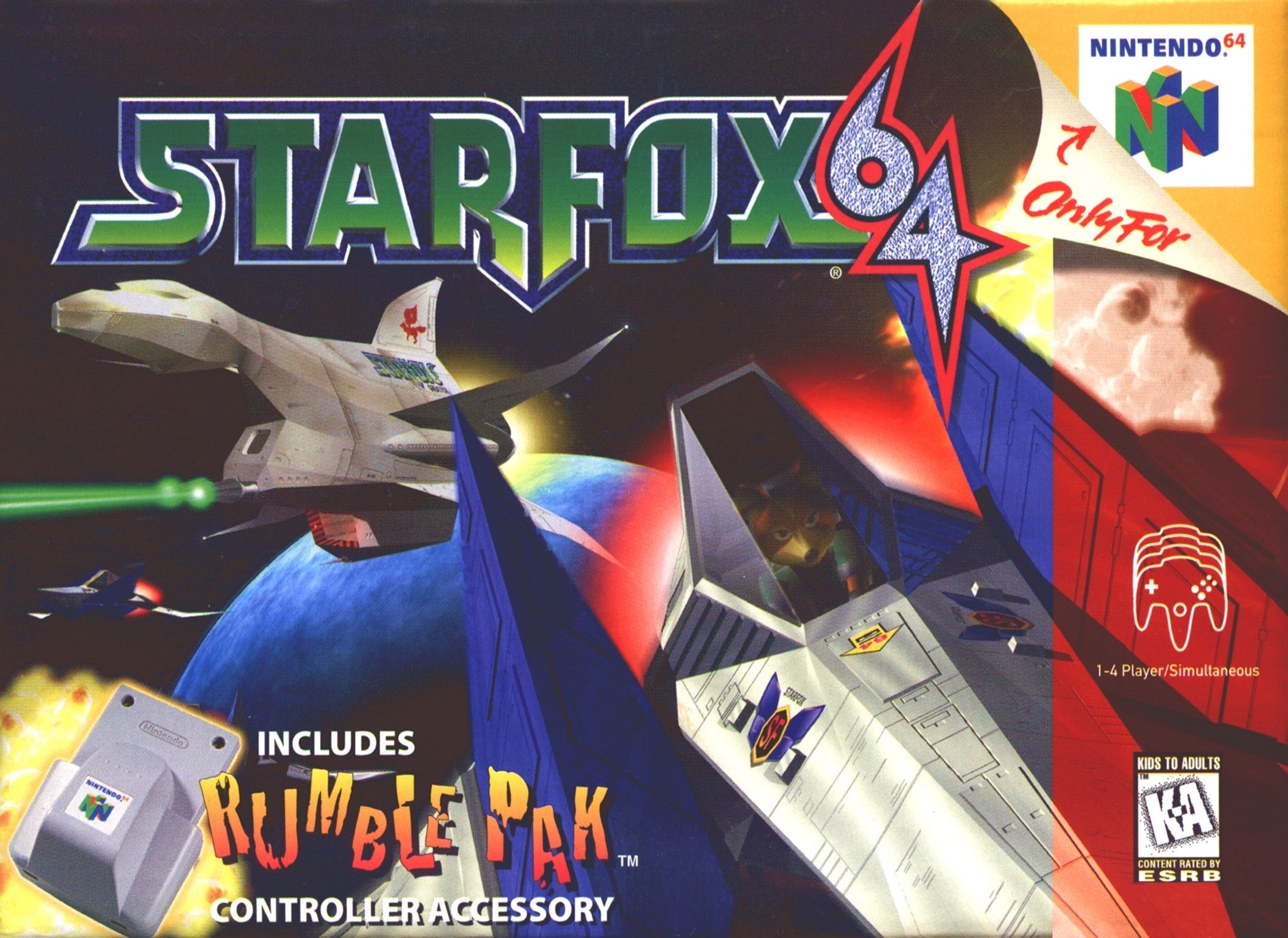 Used Star Fox 64 Nintendo 64 (N64) Video Game Cartridge - Retro Gaming Collectible for Classic Console Enthusiasts | Perfect for Nostalgic Play or Display