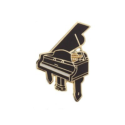 Elegant Black Grand Piano Pin - Perfect Gift for Music Lovers & Collectors - Wear on Lapels, Jackets or Hats for Stylish Accessories