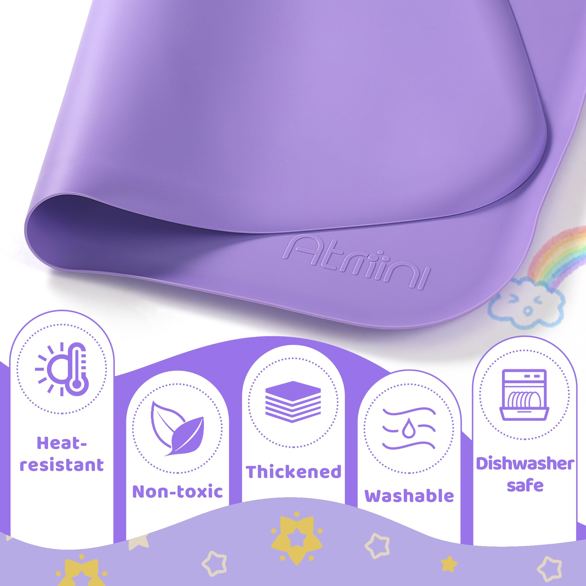 Non-Toxic Silicone Art Mats for Kids - 24