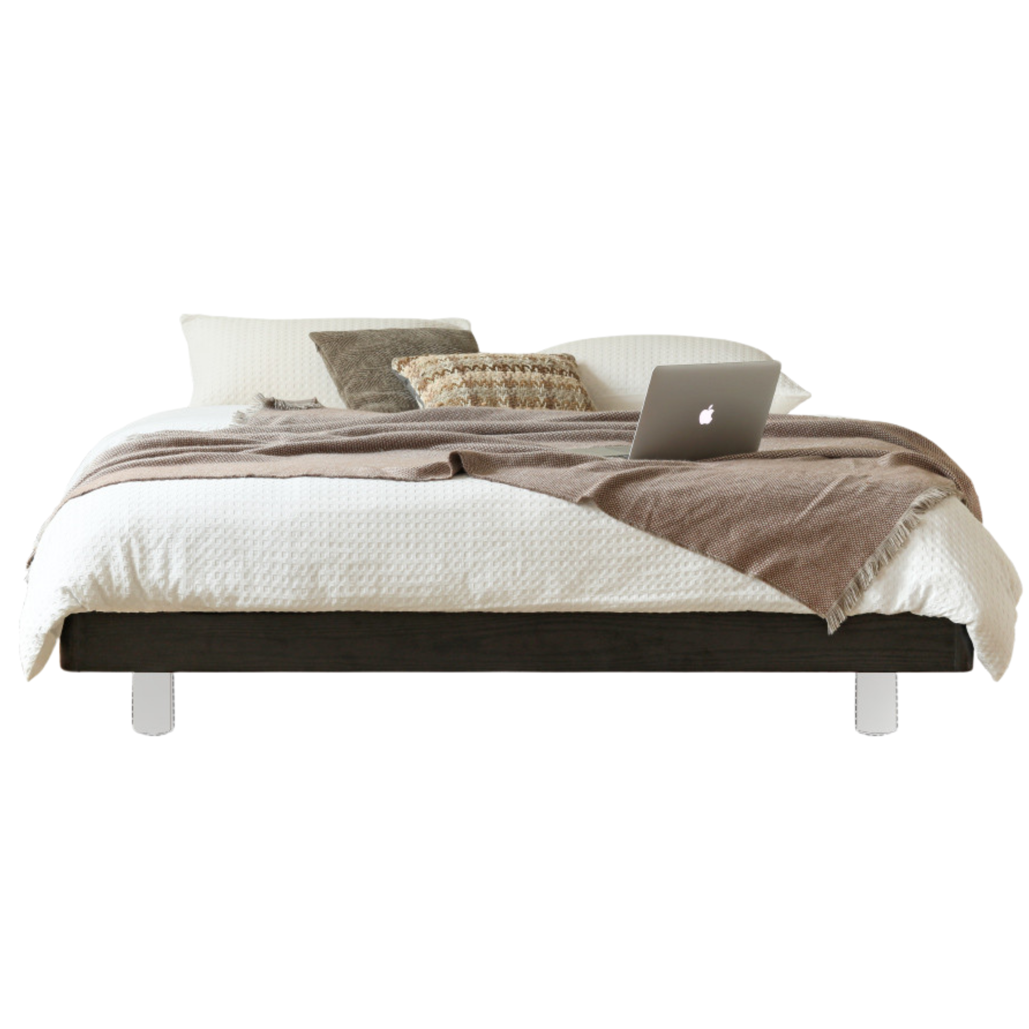 Premium Black Leather Suspension Bed - Luxurious & Durable for Bedroom, Guest Room, or Dorm - Enhances Comfort & Style