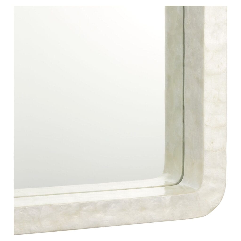 Cyan Design 11691 Triton Rectangle Wall Mirror - White - Modern Bathroom & Living Room Decor