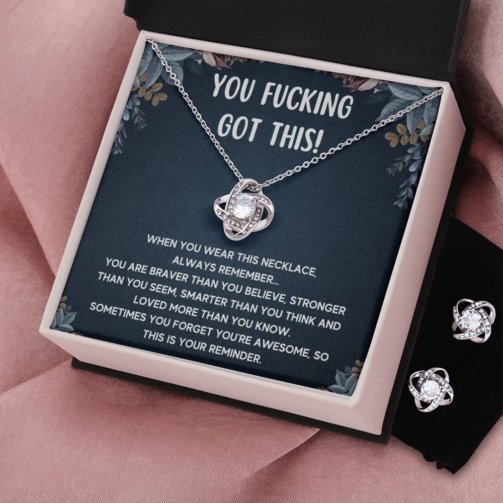 Get Well Soon Gifts for Women - Inspirational Stainless Steel Necklace with Message Card & Gift Box | Encouragement, Sympathy & Recovery Jewelry for New Beginnings - Perfect for Hospital Visits, Cheering Up Loved Ones & Special Occasions