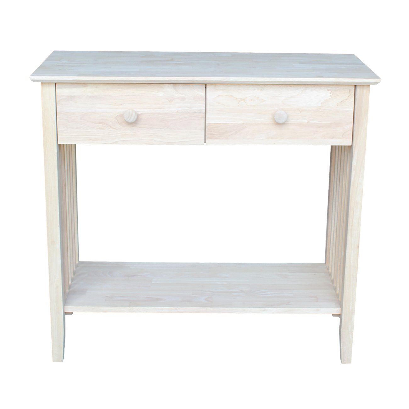 Unfinished Mission Style Server and Console Table by International Concepts - Perfect for Entryway, Dining Room, or Home Office Decor