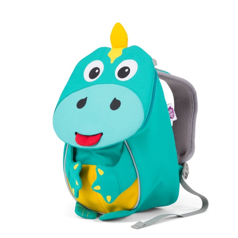 Affenzahn Large Didi Dino Backpack - Durable Kids School Bag with Dinosaur Design, Lightweight & Waterproof for Boys & Girls - Perfect for School, Travel & Outdoor Adventures