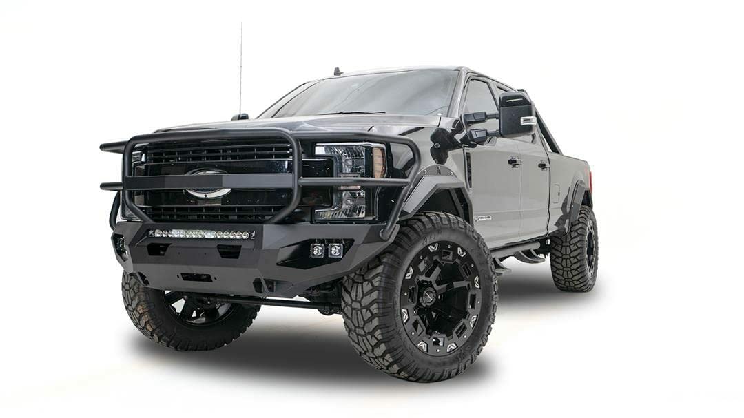 Fab Fours HD Matrix Front Bumper with Full Grill Guard for 2010-2018 Ram 2500/3500 (2019 Classic) - Black (DR10-X2950-1) | Off-Road Protection & Truck Accessories