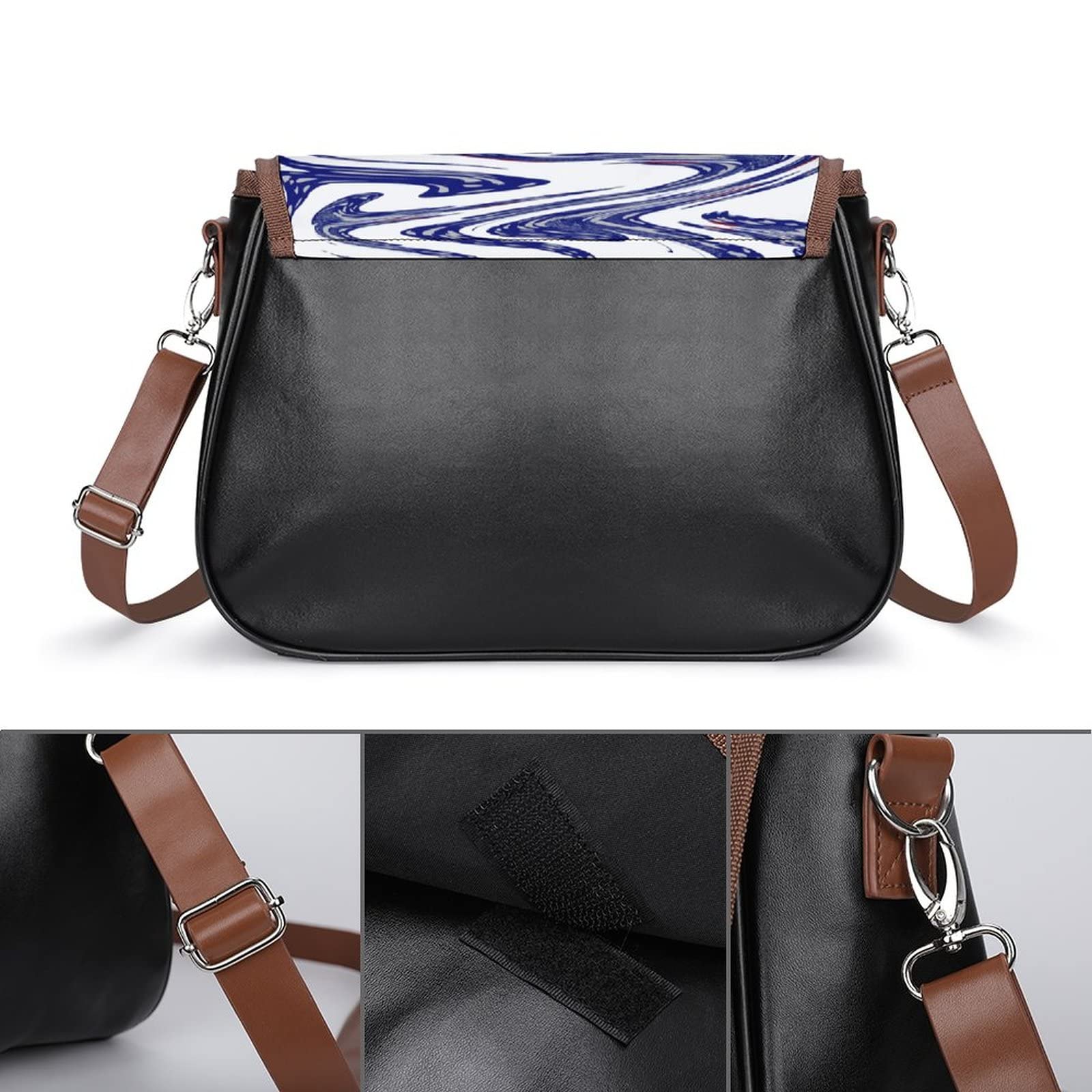 Trendy Printed Crossbody Bags for Women - Leather Shoulder Satchel Hobo Purse with Butterfly Design - Perfect for City Travel, Shopping & Daily Use