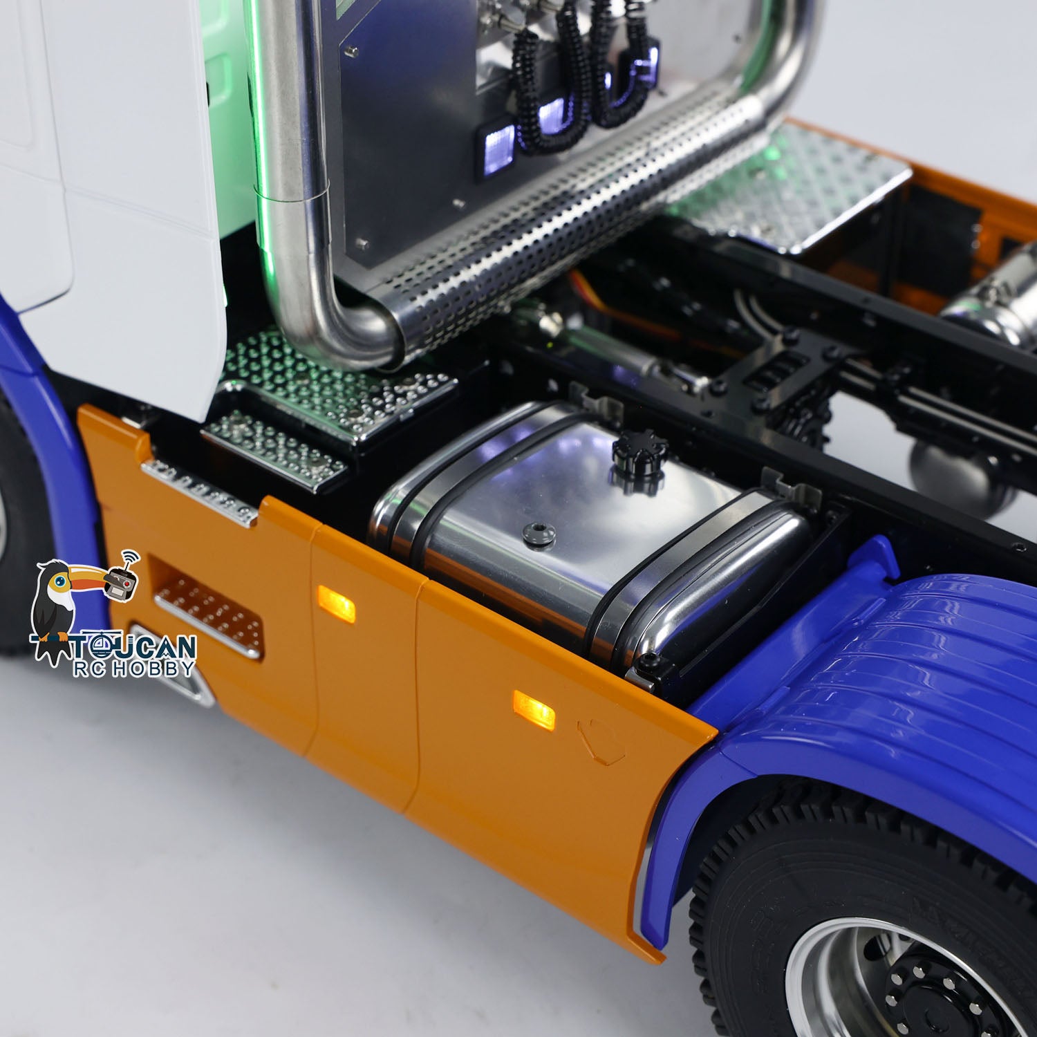 1/14 Scale Metal Remote Control Tractor RC Truck - 2 Speed Gearbox, ST8 Radio with Realistic Sound & Lights - Perfect for Off-Road Play, Farm Simulation & RC Hobbyists