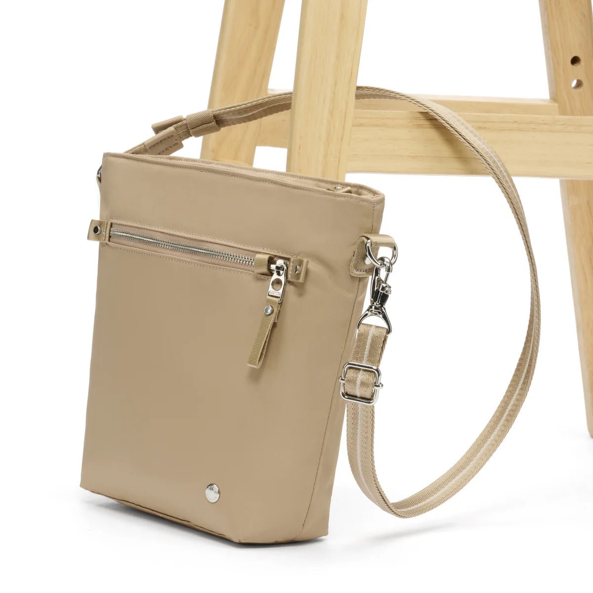 Pacsafe Women's Anti-Theft Crossbody Bag - Secure Travel Purse for Commuting, Shopping & Sightseeing | RFID Protection & Cut-Resistant Straps