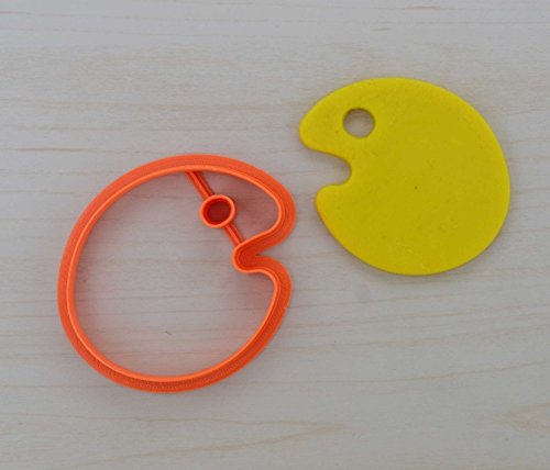 1.8 Inch Painter's Palette Cookie Cutter - Stainless Steel Baking Tool for Artists, Paint Themed Cookies & DIY Decorations - Perfect for Birthday Parties, Baking Gifts & Creative Desserts