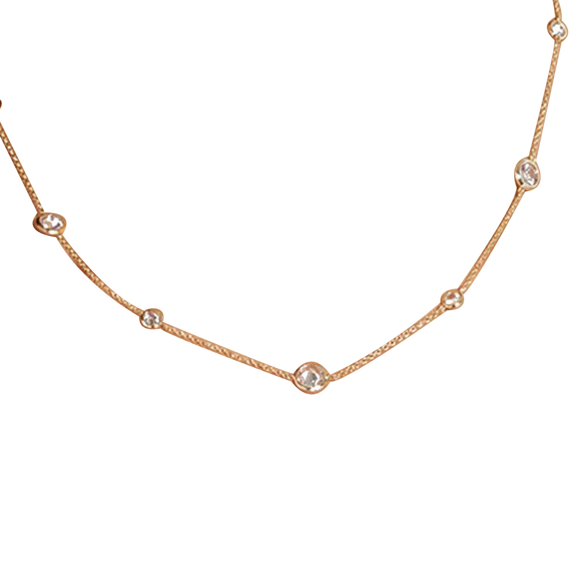 MISOOK Elegant Gold Plated Business Necklace for Women & Girls - Lightweight & Imported - Perfect for Office, Parties & Special Occasions